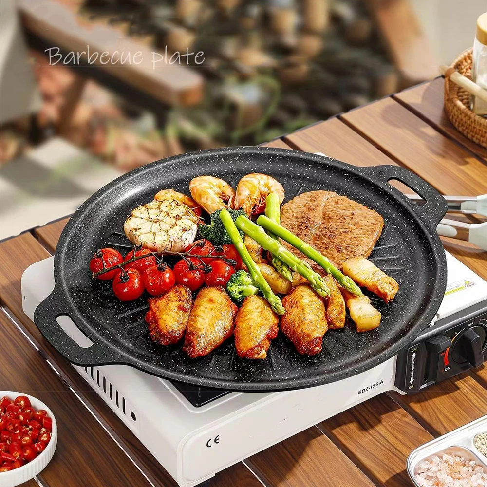 Kitchen Baking Tray - 34CM Outdoor BBQ Grill Pan Non