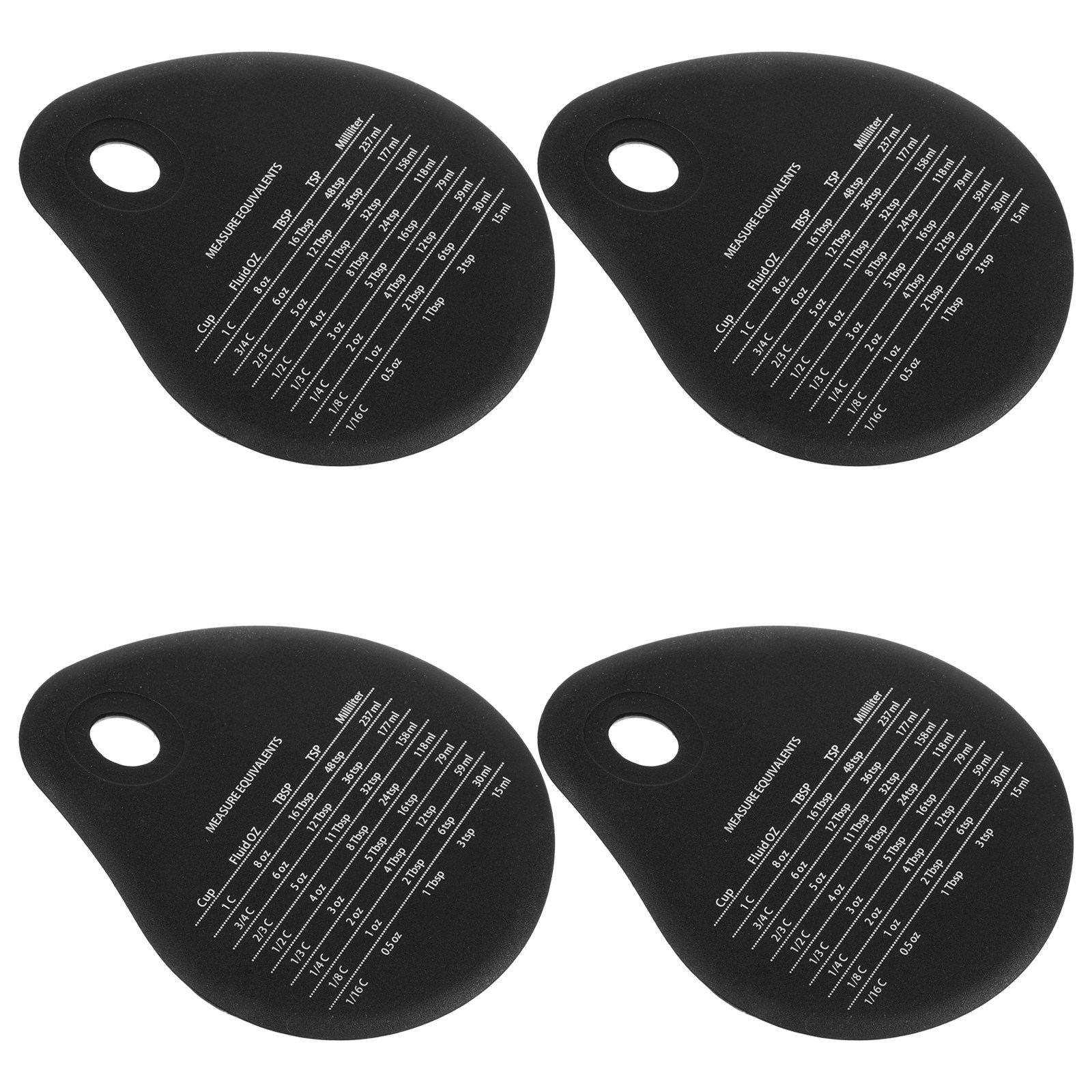 Kitchen Baking Conversion Chart - 4Pcs Baking Tools Set Silicone Dough