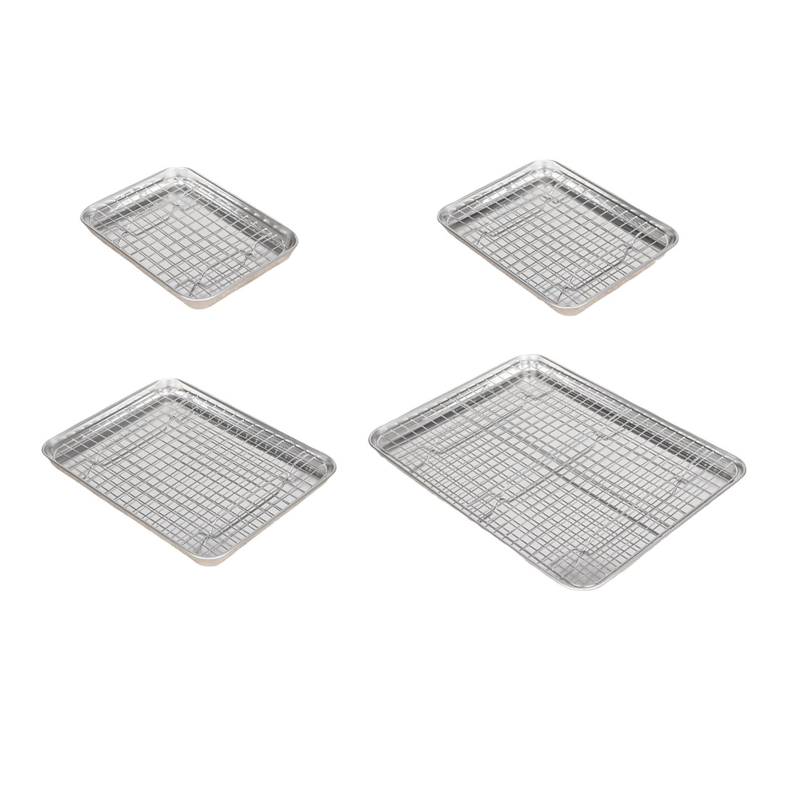 Kitchen Baking Tray Rack - Baking Sheet with Wire Rack Durable