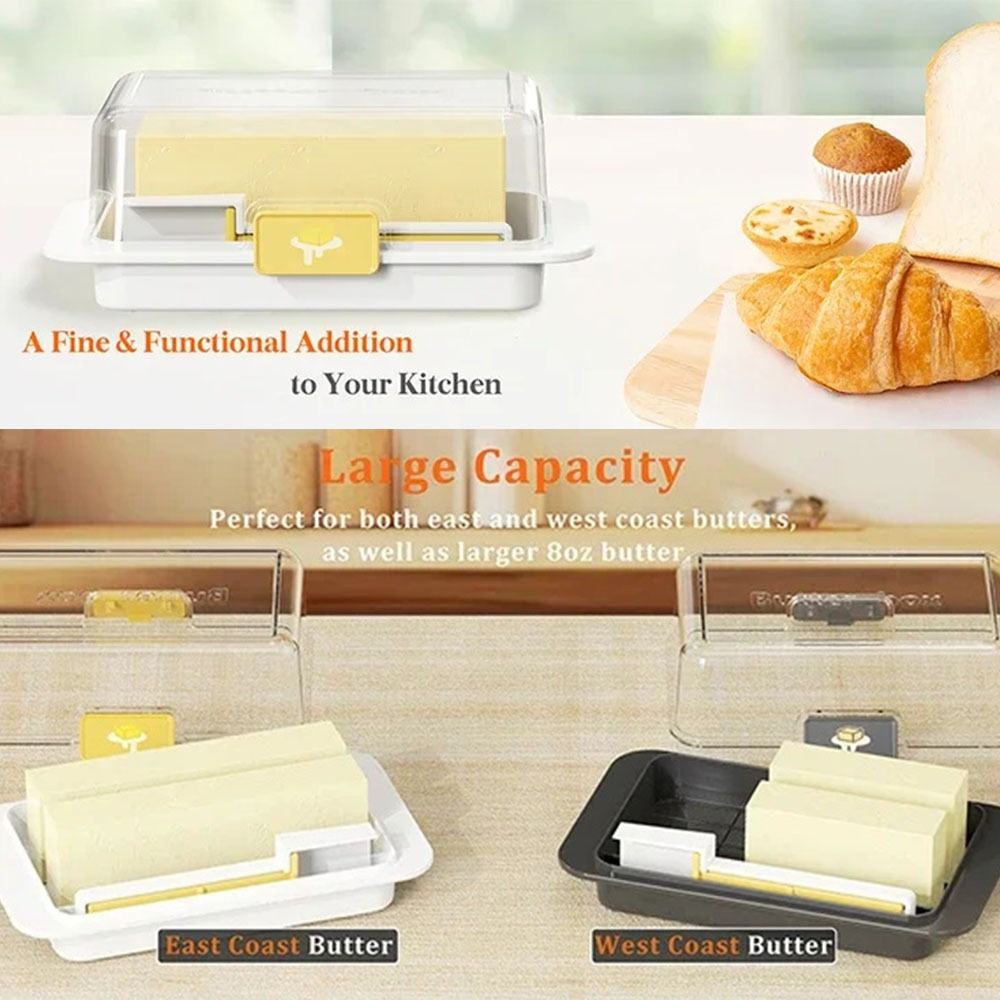 Clear Lid Butter Storage Box D - огляд і ціна Kitchen Baking Storage Containers