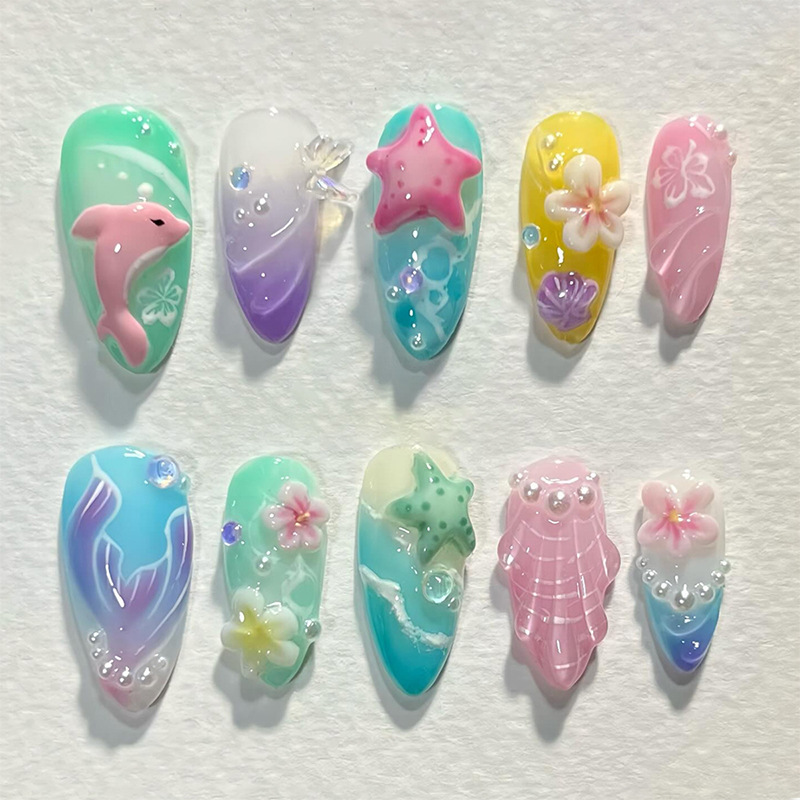 30pcs Summer Press on Nails 3D - огляд і ціна Decorating Tip Set