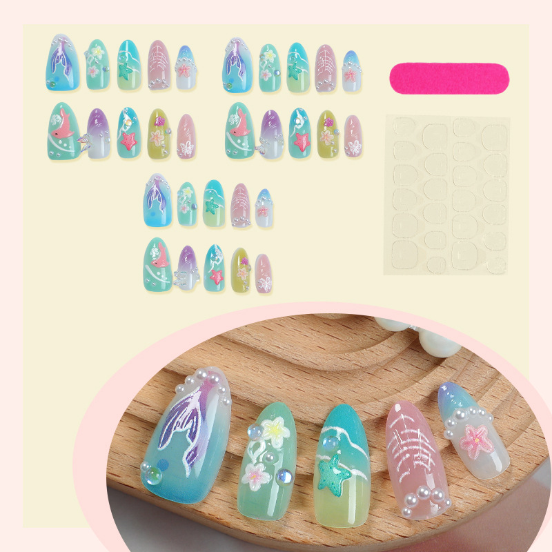 30pcs Summer Press on Nails 3D - огляд і ціна Decorating Tip Set