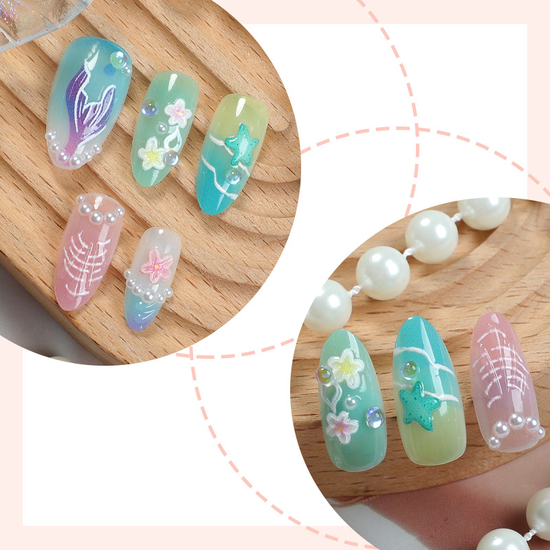 30pcs Summer Press on Nails 3D - огляд і ціна Decorating Tip Set
