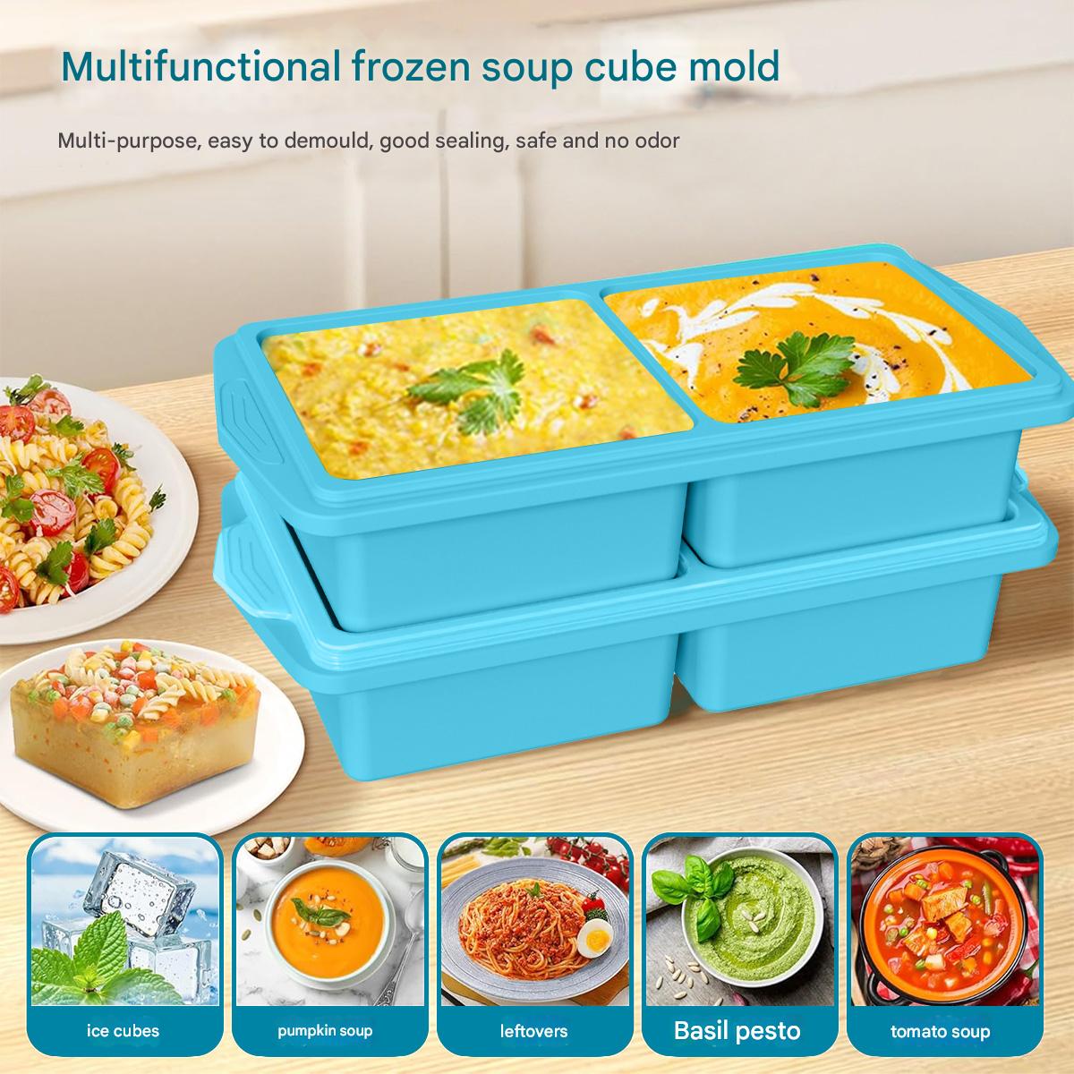 Large Silicone Ice Cube Mold w - огляд і ціна Kitchen Baking Storage Containers