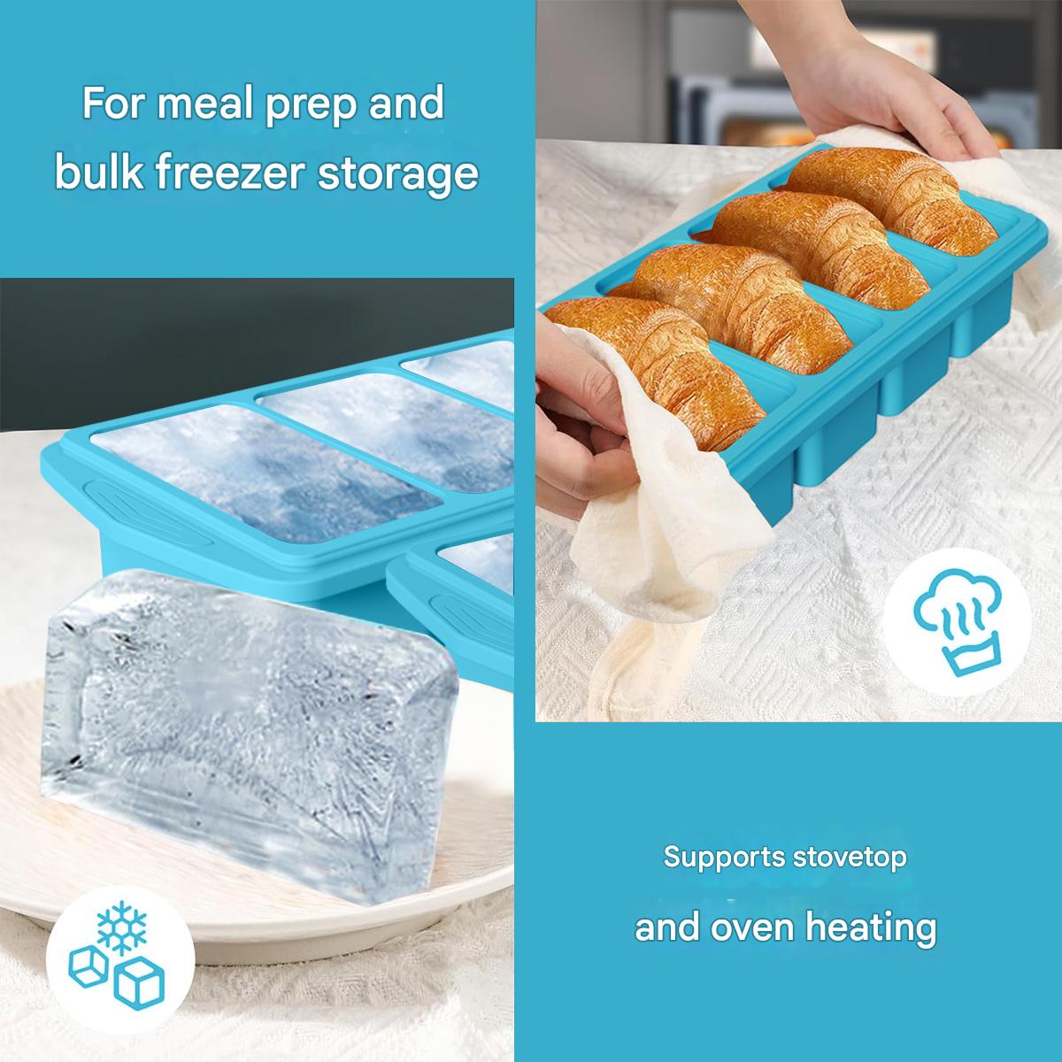 Large Silicone Ice Cube Mold w - огляд і ціна Kitchen Baking Storage Containers