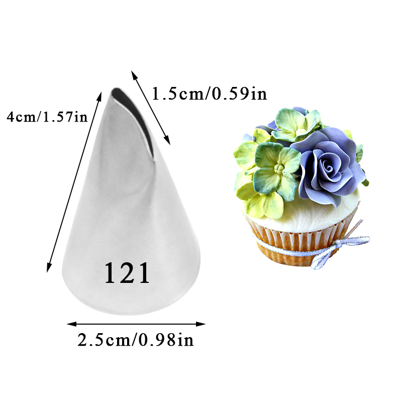 #120 121 123 Rose Petal Cream  - огляд і ціна Decorating Tip Set