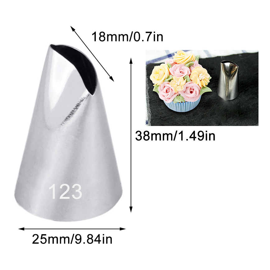 #120 121 123 Rose Petal Cream  - огляд і ціна Decorating Tip Set