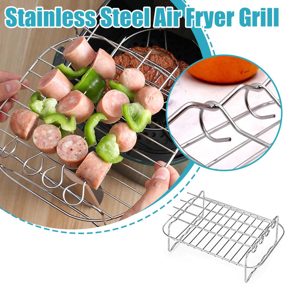 Stainless Steel Air Fryer Bask - огляд і ціна Kitchen Baking Tray Rack