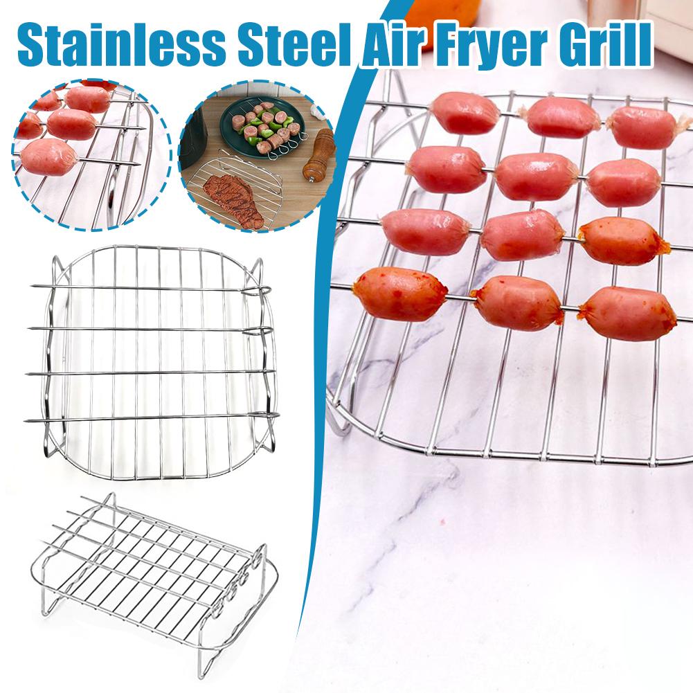 Stainless Steel Air Fryer Bask - огляд і ціна Kitchen Baking Tray Rack