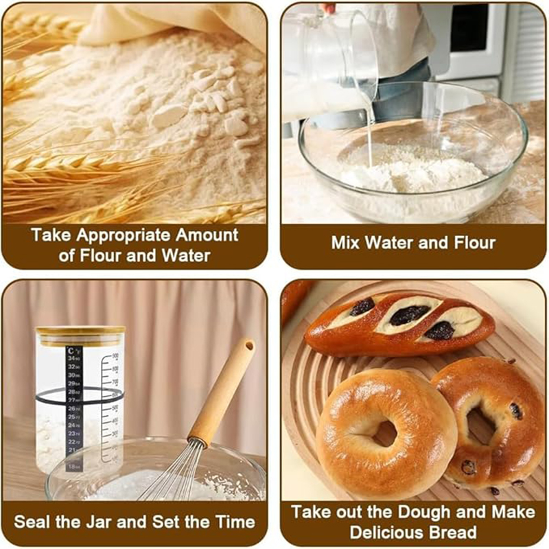 Sourdough Starter Jar Kit Sour - огляд і ціна Kitchen Baking Storage Containers