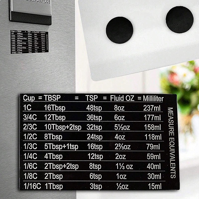 Kitchen Baking Magnetic Measur - огляд і ціна Kitchen Baking Conversion Chart