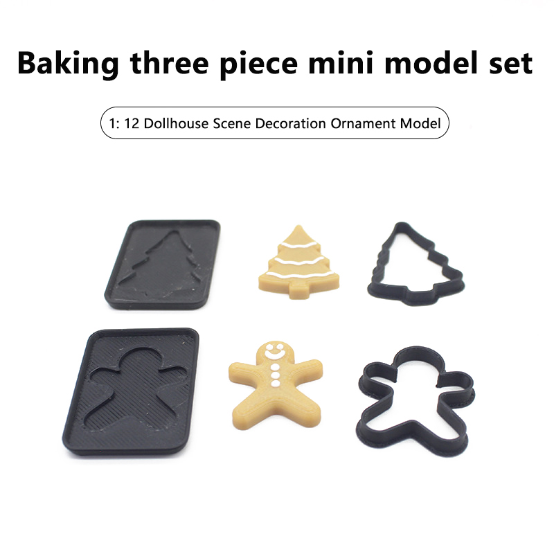 3PCS Miniature Human Gingerbre - огляд і ціна Baking In Kitchen