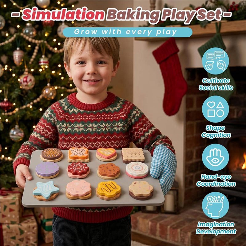 WOWFU-Wooden Cookie Play Food  - огляд і ціна Baking Kitchen For Kids