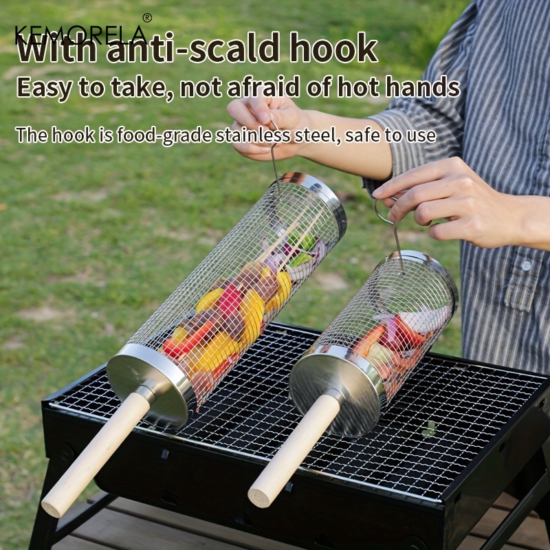 Round Barbecue Grill Basket Se - огляд і ціна Kitchen Baking Tray Rack