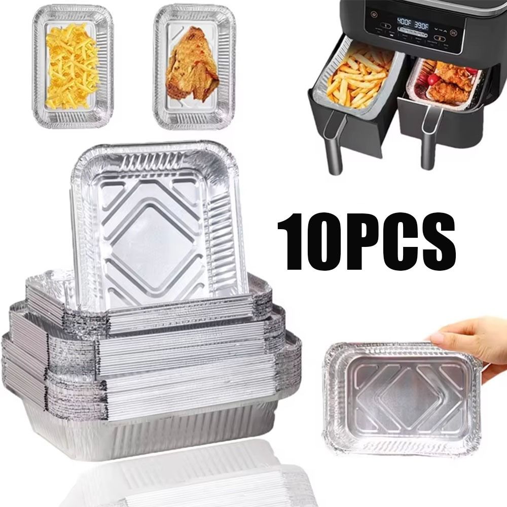 10PCS Disposable Aluminum Foil - огляд і ціна Kitchen Baking Storage Containers