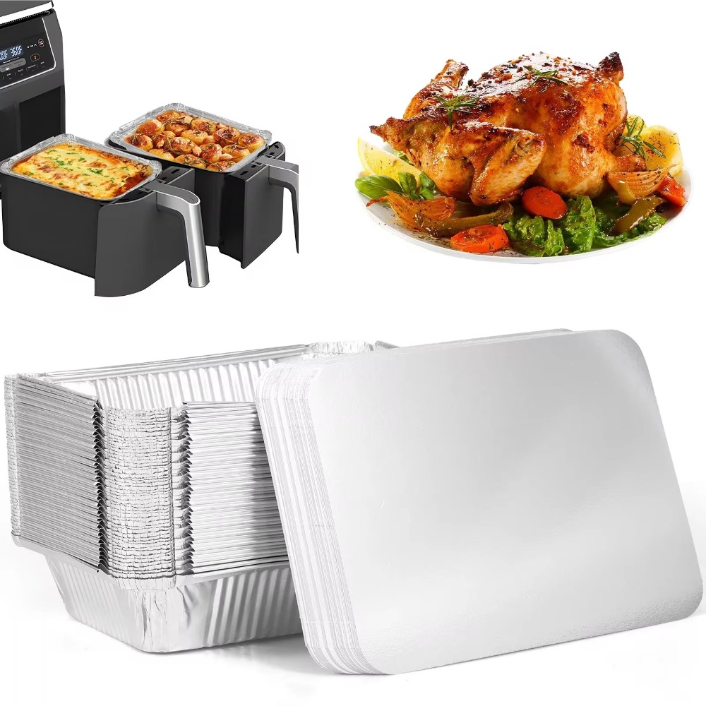 10PCS Disposable Aluminum Foil - огляд і ціна Kitchen Baking Storage Containers