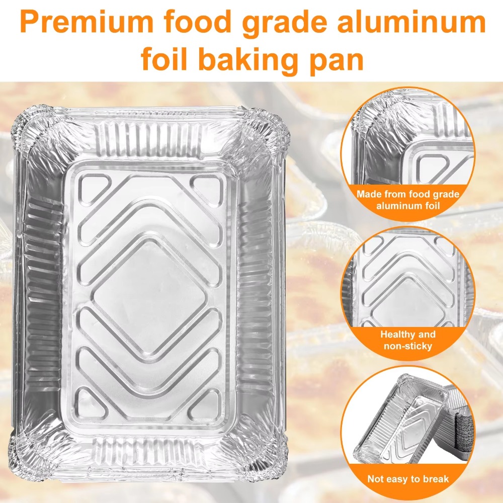 10PCS Disposable Aluminum Foil - огляд і ціна Kitchen Baking Storage Containers