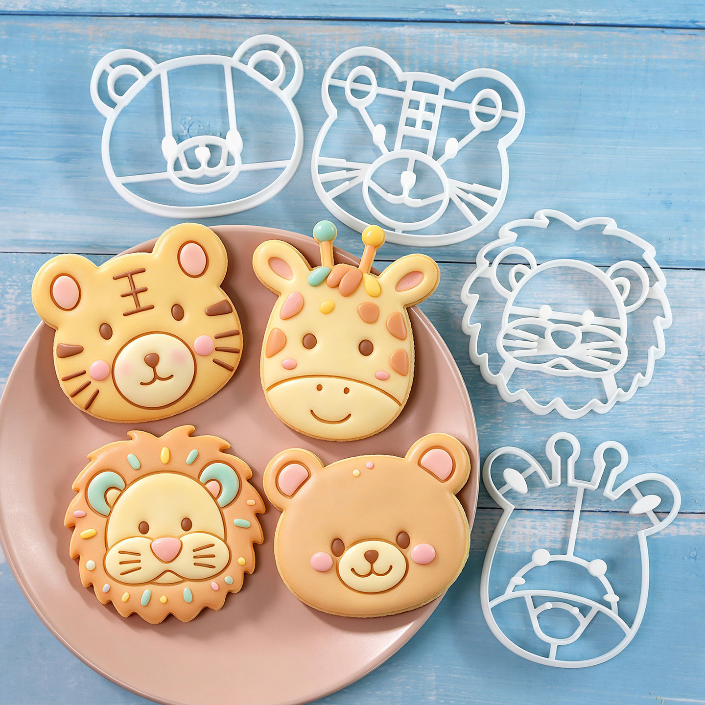 4 Pcs Animal Cookie Cutters Se - огляд і ціна Kitchen Baking Set