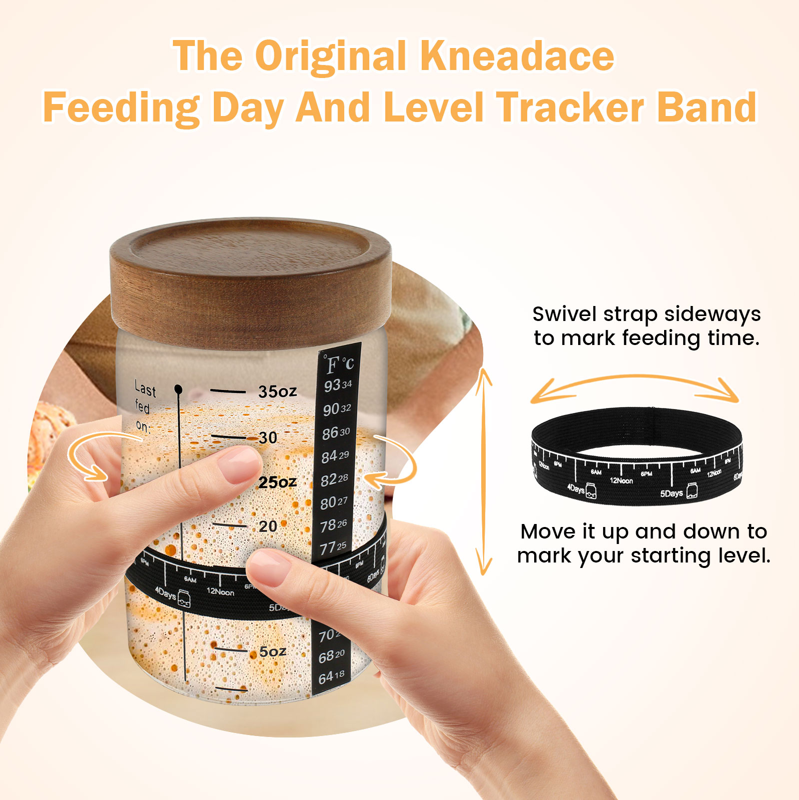 Sourdough Starter Jar Kit 1000 - огляд і ціна Kitchen Baking Storage Containers