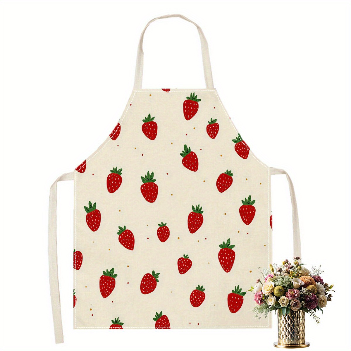 1pc Strawberry Apron Fruit Pat - огляд і ціна Baking Kitchen For Kids