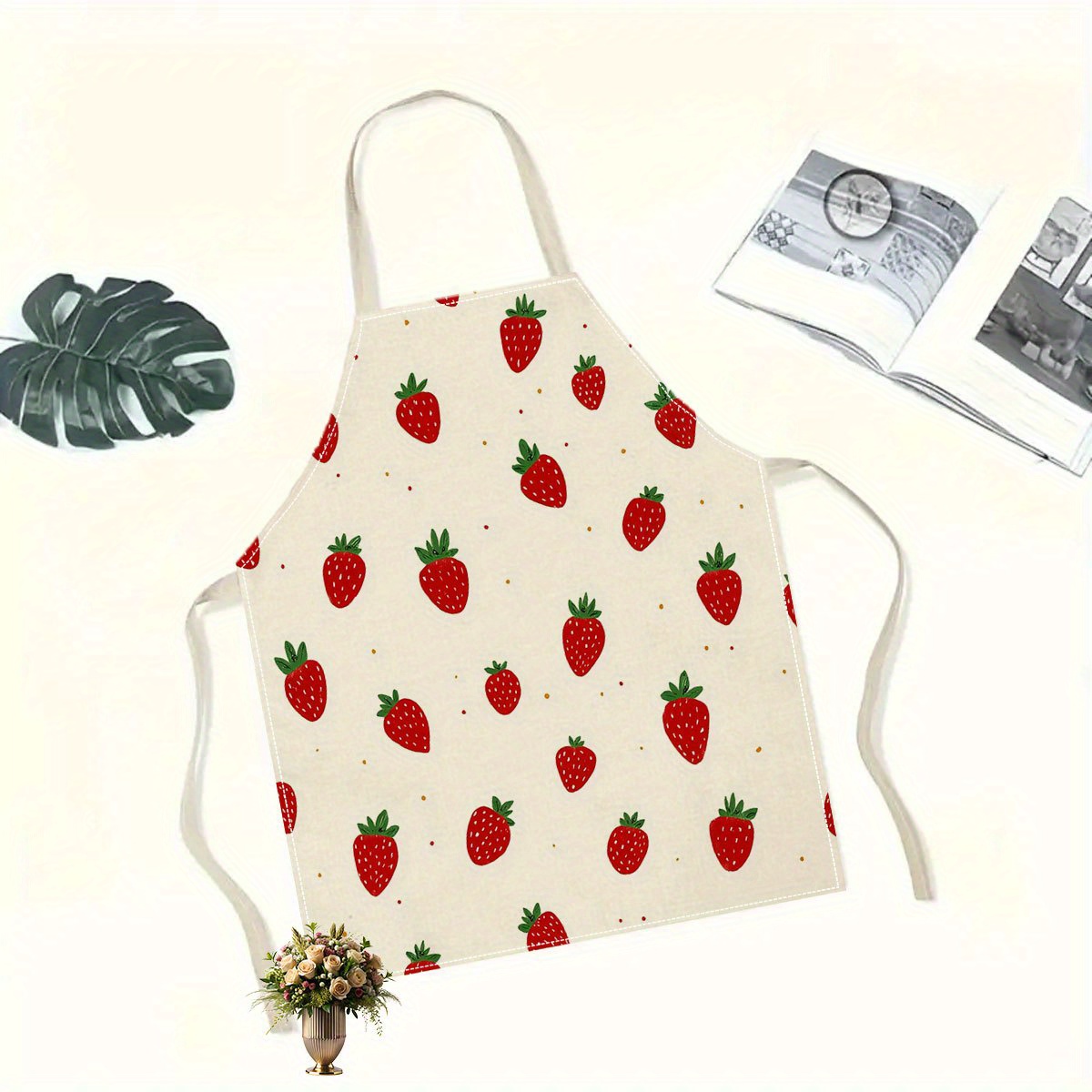 1pc Strawberry Apron Fruit Pat - огляд і ціна Baking Kitchen For Kids