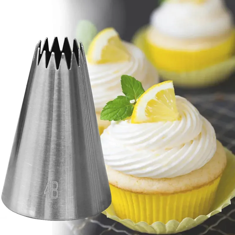 Large Size Open Star Cream Pas - огляд і ціна Decorating Tip Set