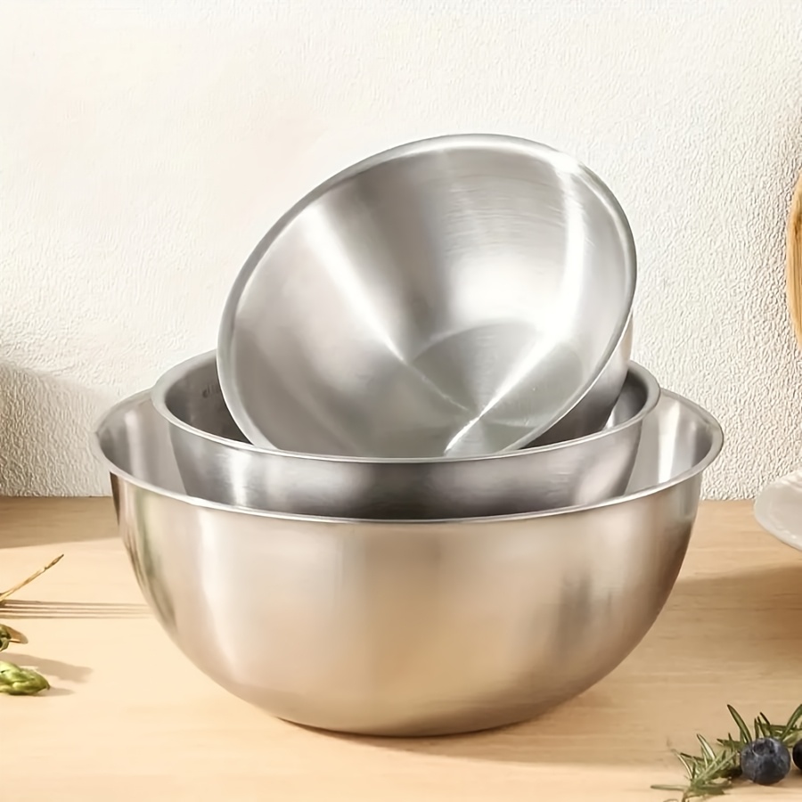 3pcs Stainless Steel Salad Bow - огляд і ціна Kitchen Baking Set
