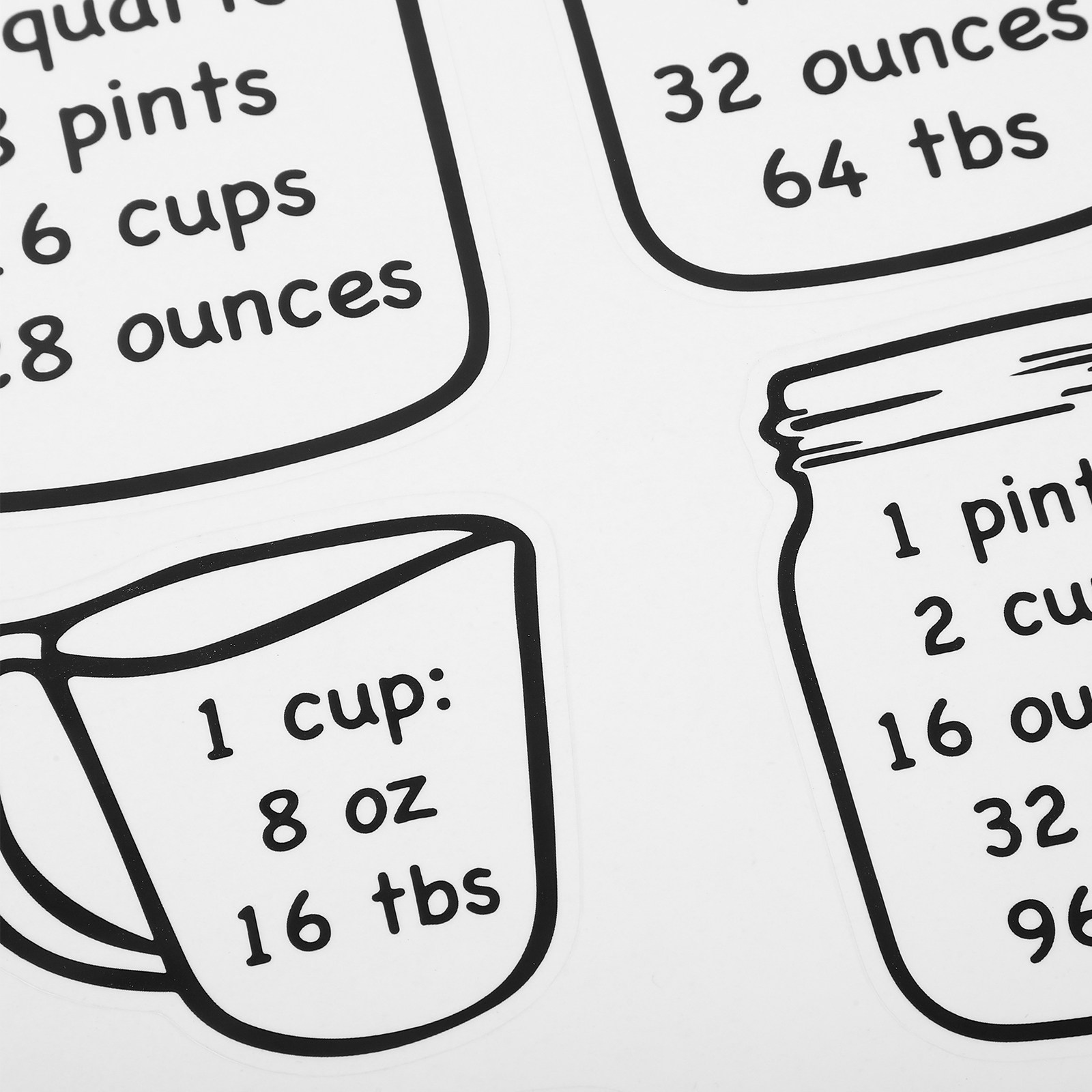 2Pcs Kitchen Conversion Chart  - огляд і ціна Kitchen Baking Conversion Chart
