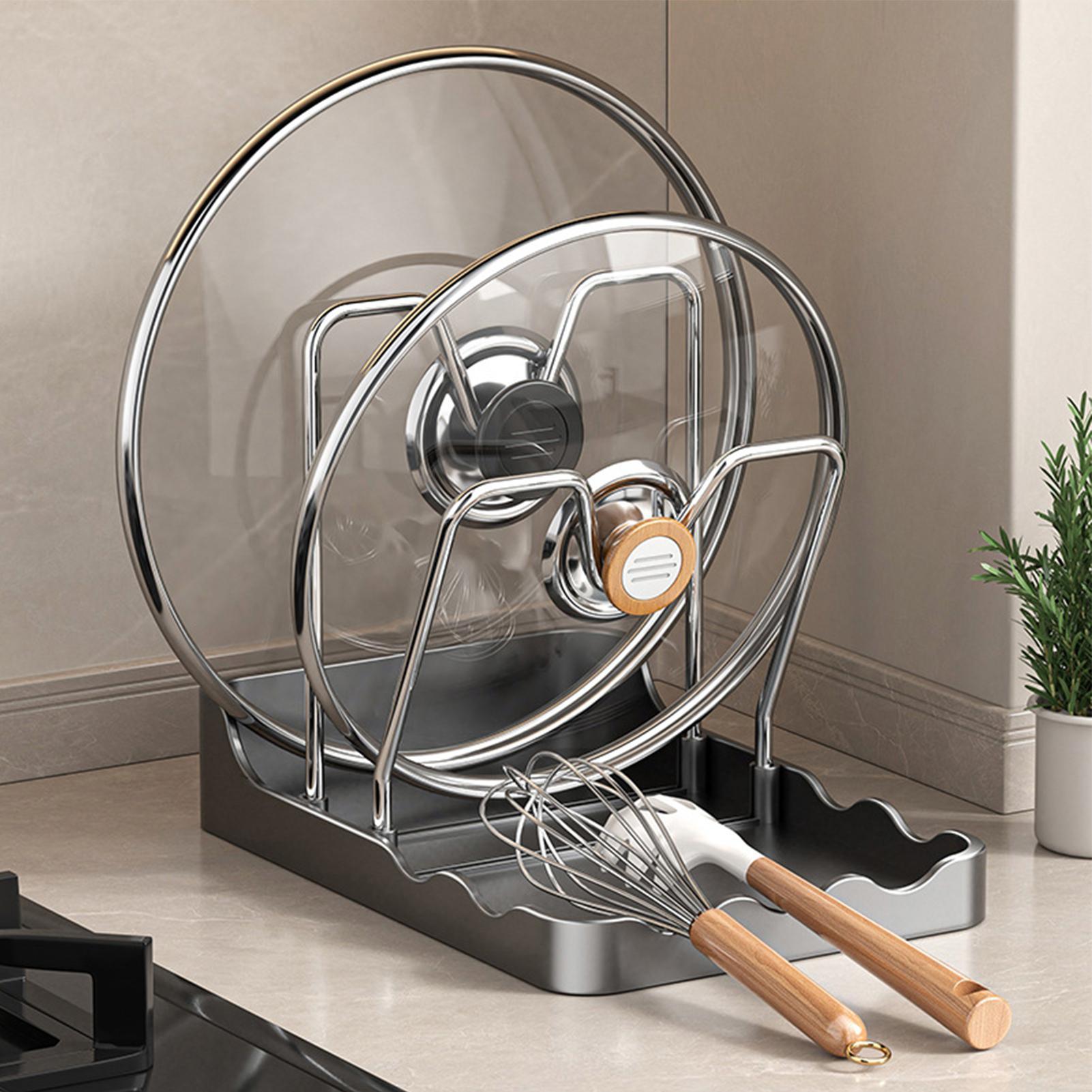 Pot Lid Organizer Vertical Spo - огляд і ціна Kitchen Baking Tray Rack